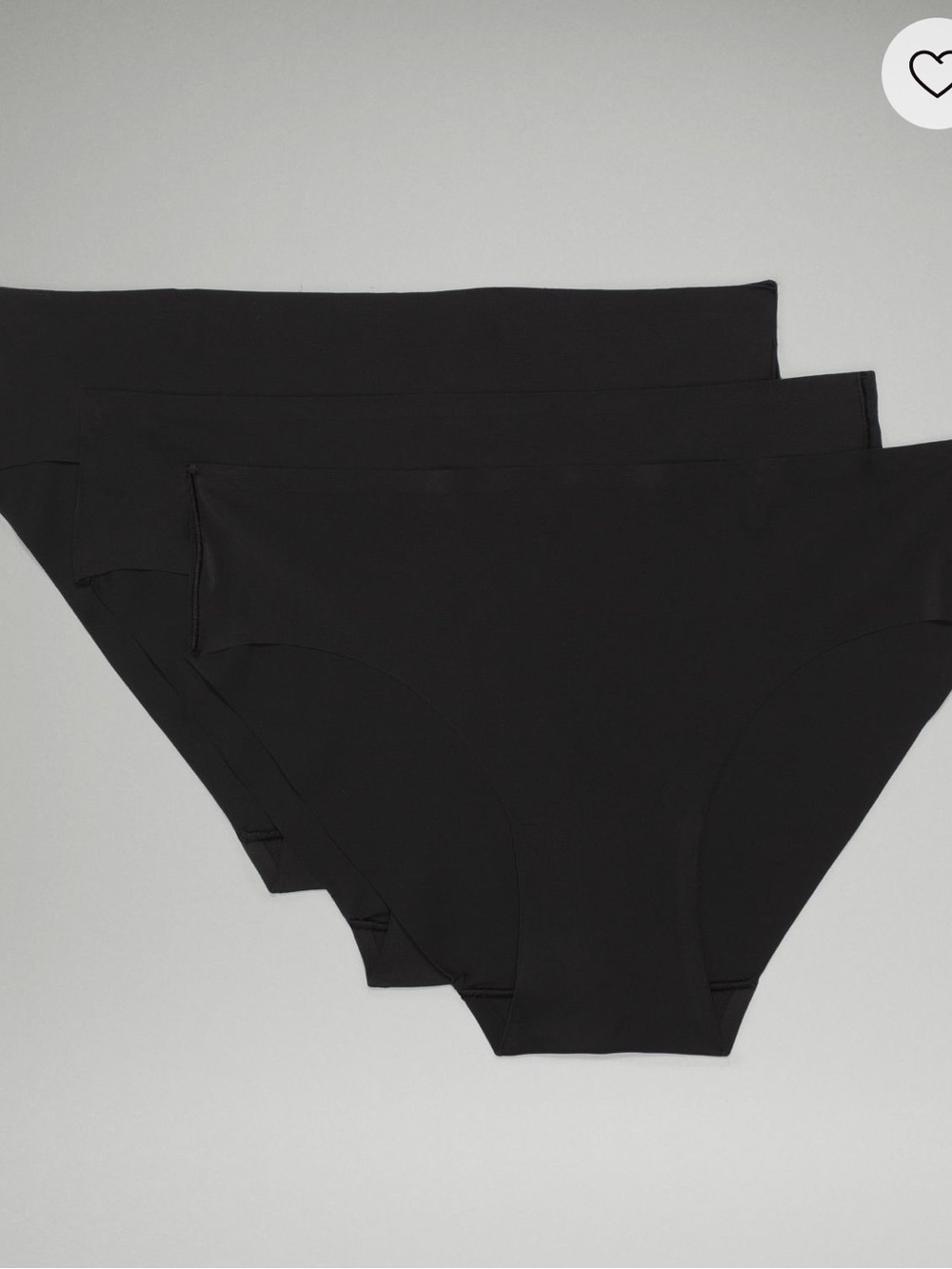 lululemon athletica Black Seamless Bikini Panty Trio